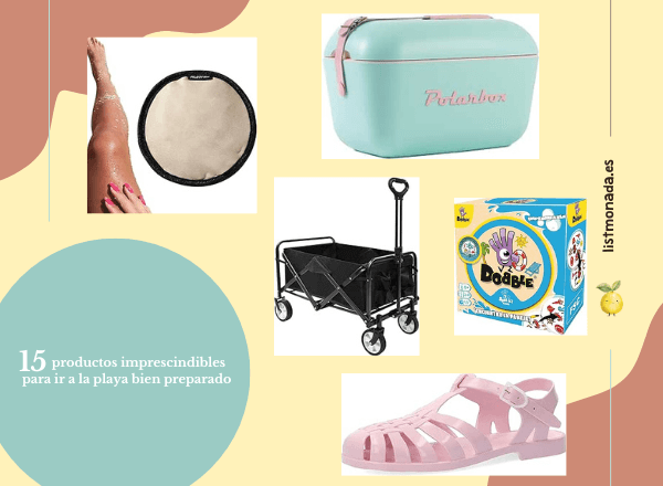 15 productos imprescindibles para ir a la playa bien preparado